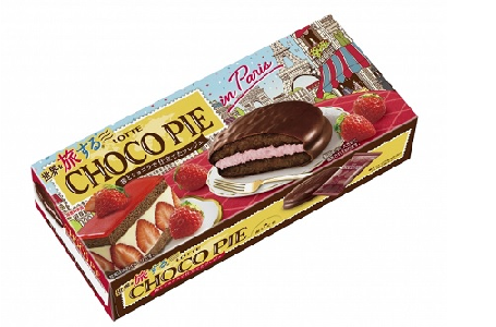 「チョコパイ」世界を旅するシリーズ第1弾「苺とショコラで仕立てたフレジェ」新発売