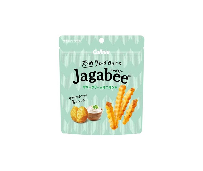 太めウェーブカットのJagabee サワークリームオニオン味