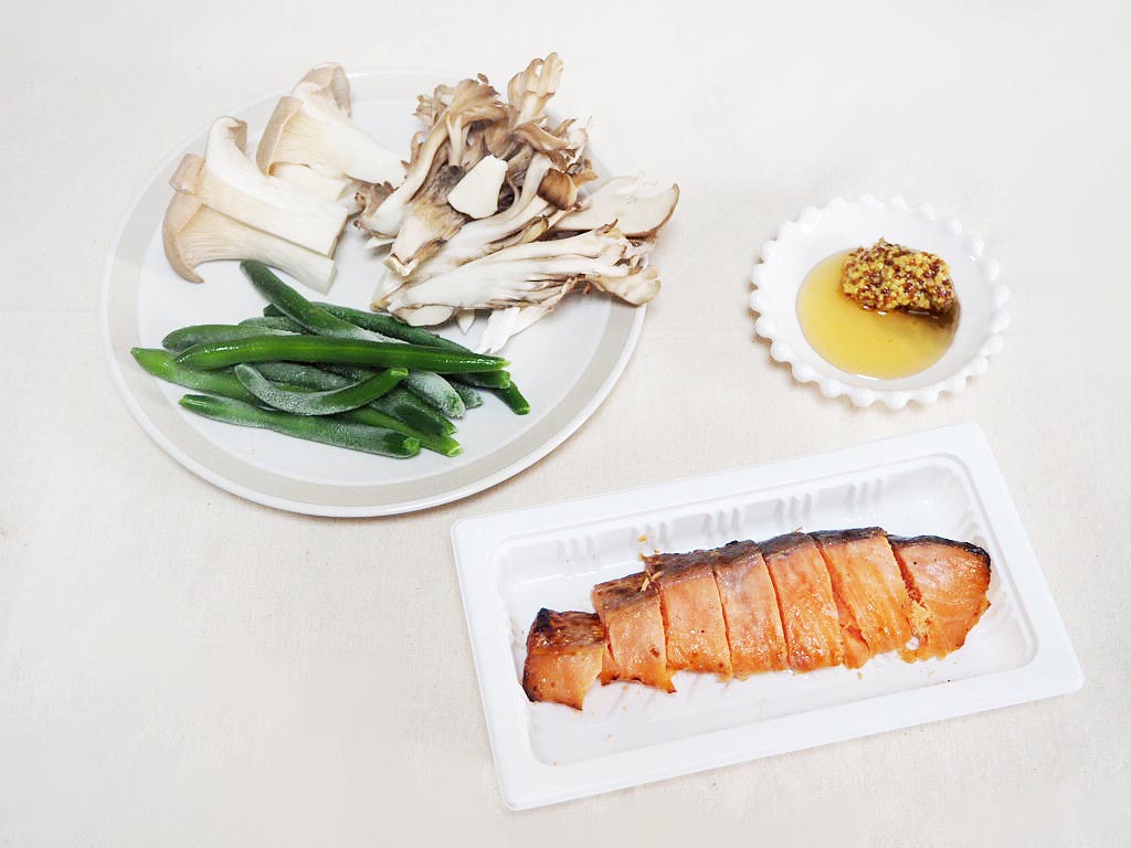 銀鮭ときのこのグリル味噌マスタード使用食材