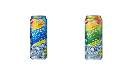 （左から）「スーパーチューハイ レモン 500ml」税込179円、「スーパーチューハイ グレープフルーツ 500ml」税込179円
